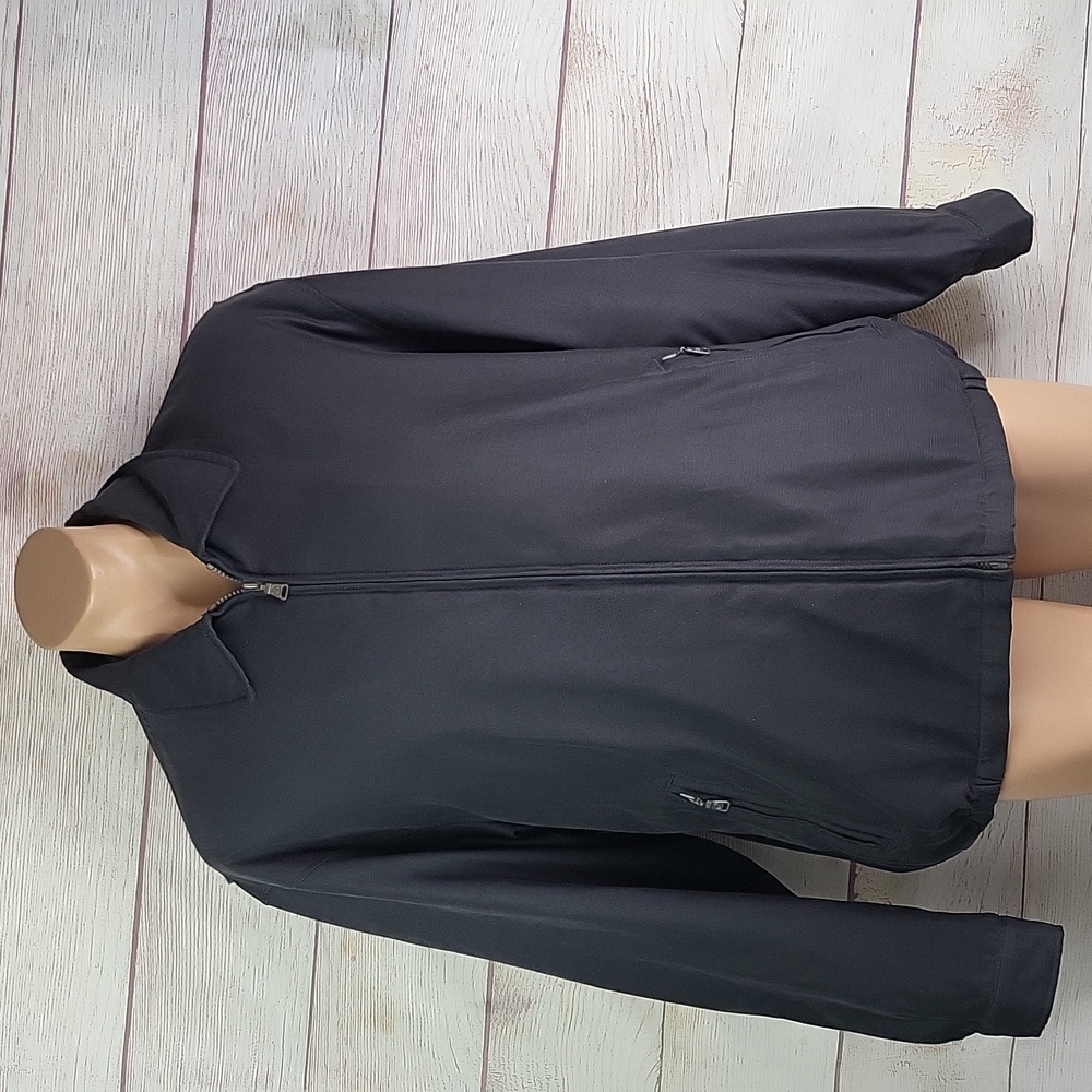 Hathaway men's zip up jacket black sz XL